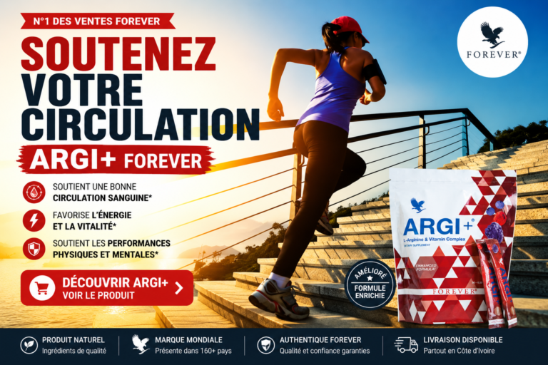 Argi+ Forever avec sportif en mouvement – soutien de la circulation, de la vitalité et de la performance au quotidien.