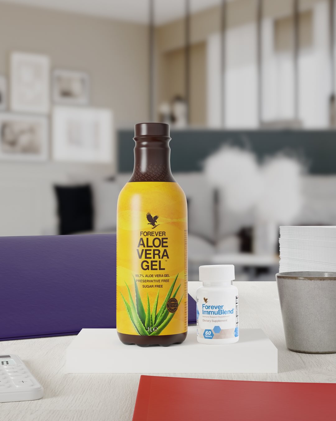 Aloe Vera Gel Vitalité – combinaison Forever Aloe Vera Gel et Forever Immublend pour énergie et immunité