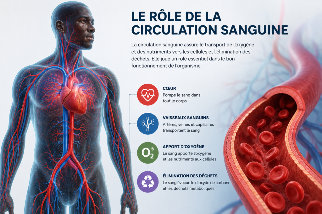 Le système circulatoire humain détaillé